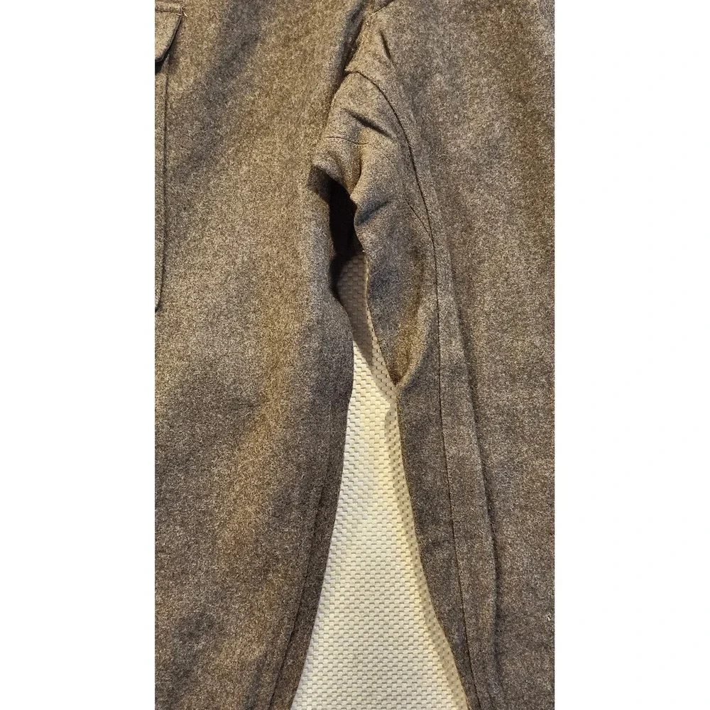 Vintage Swedish Military 1960 Wool Cargo Pants Grey Brown 29x27 M58 Vietnam Era‎